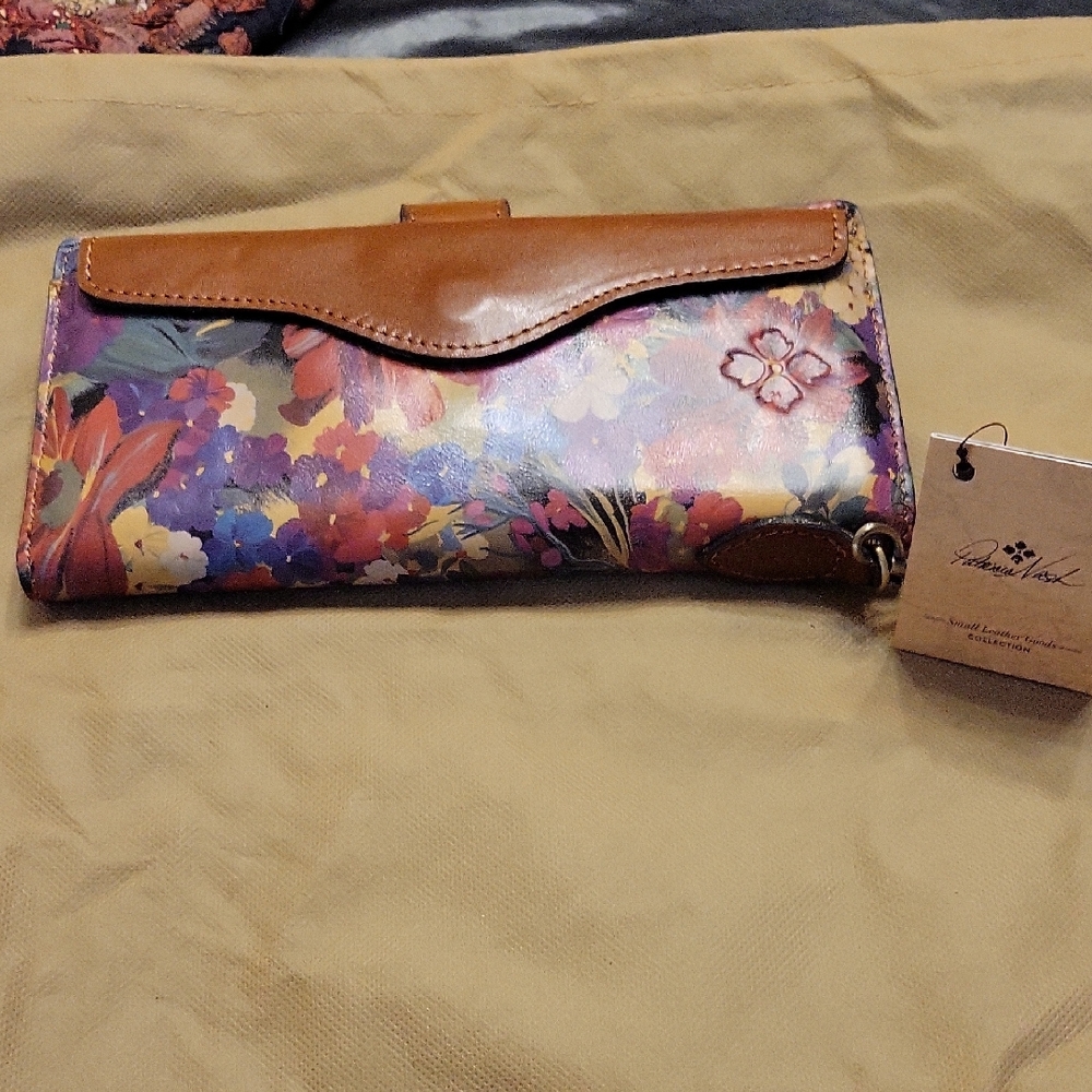 Patricia Nash Multicolor Floral Leather Wallet